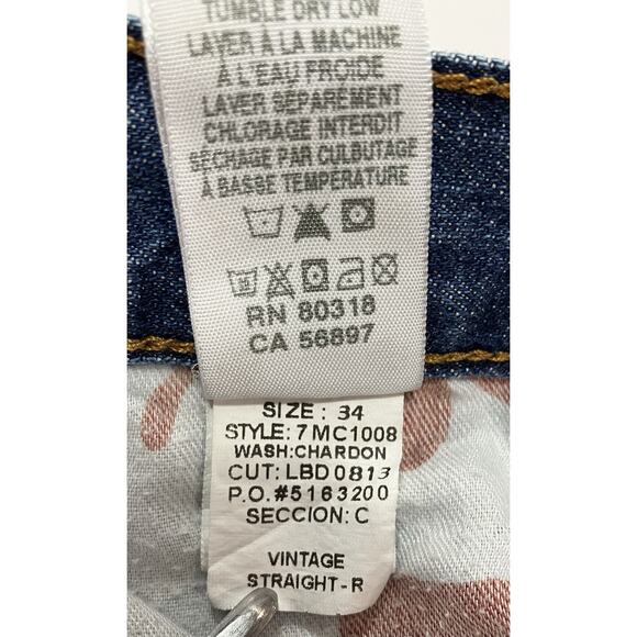 Lucky Brand Men’s Jeans 34 Regular Vintage Straight Fit - Picture 11 of 12